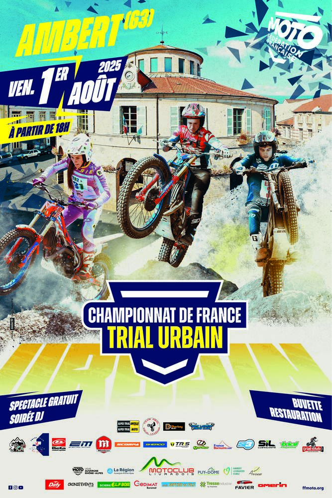 2025 Affiche Trial Urbain Ambert