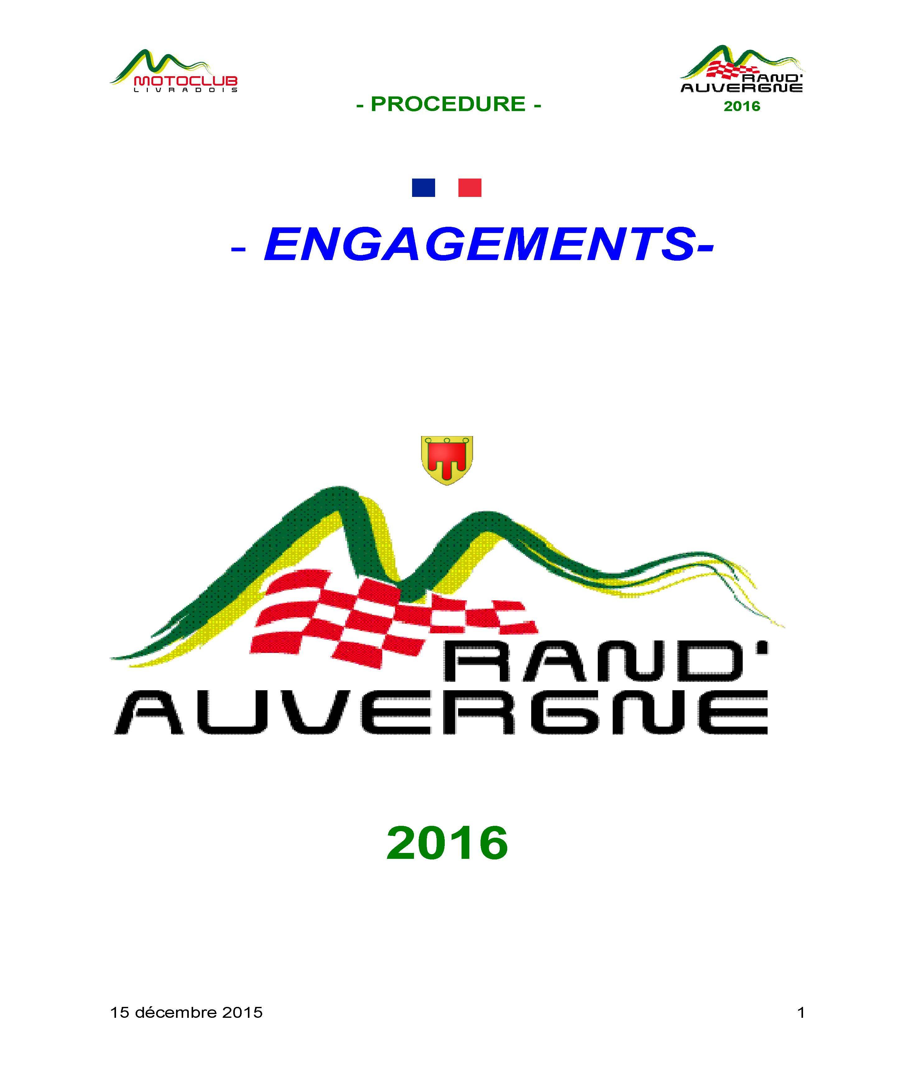 Modalités d’engagement