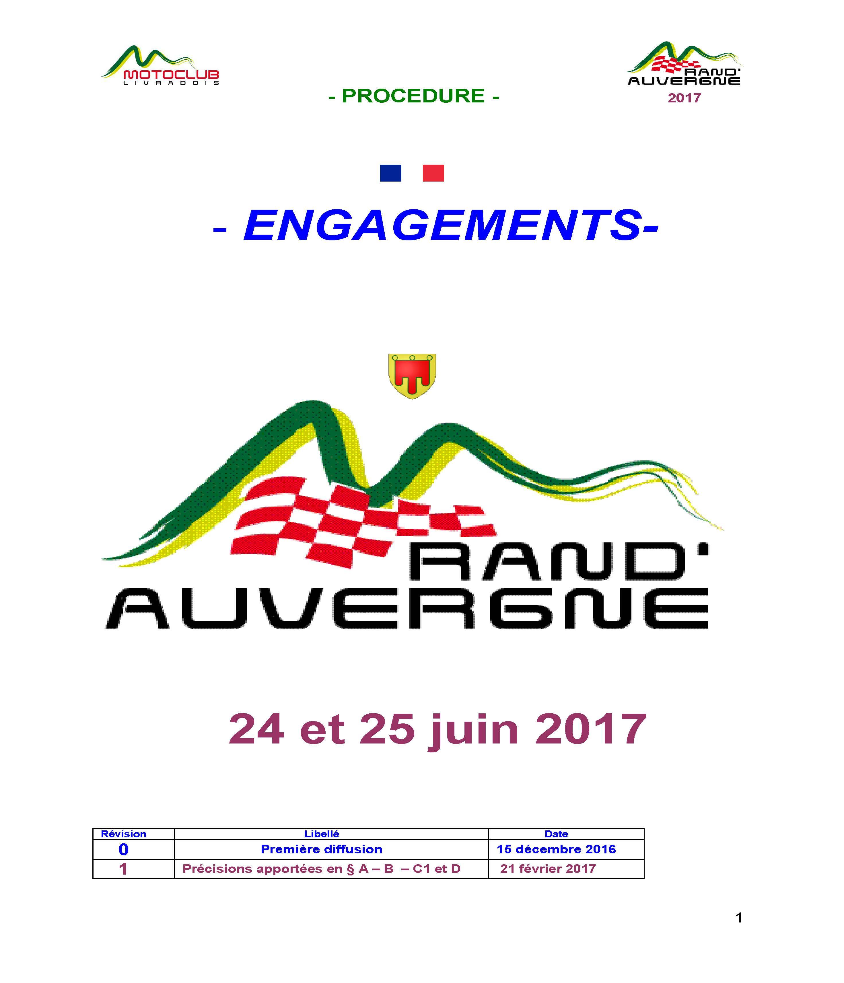 Modalités d’engagement