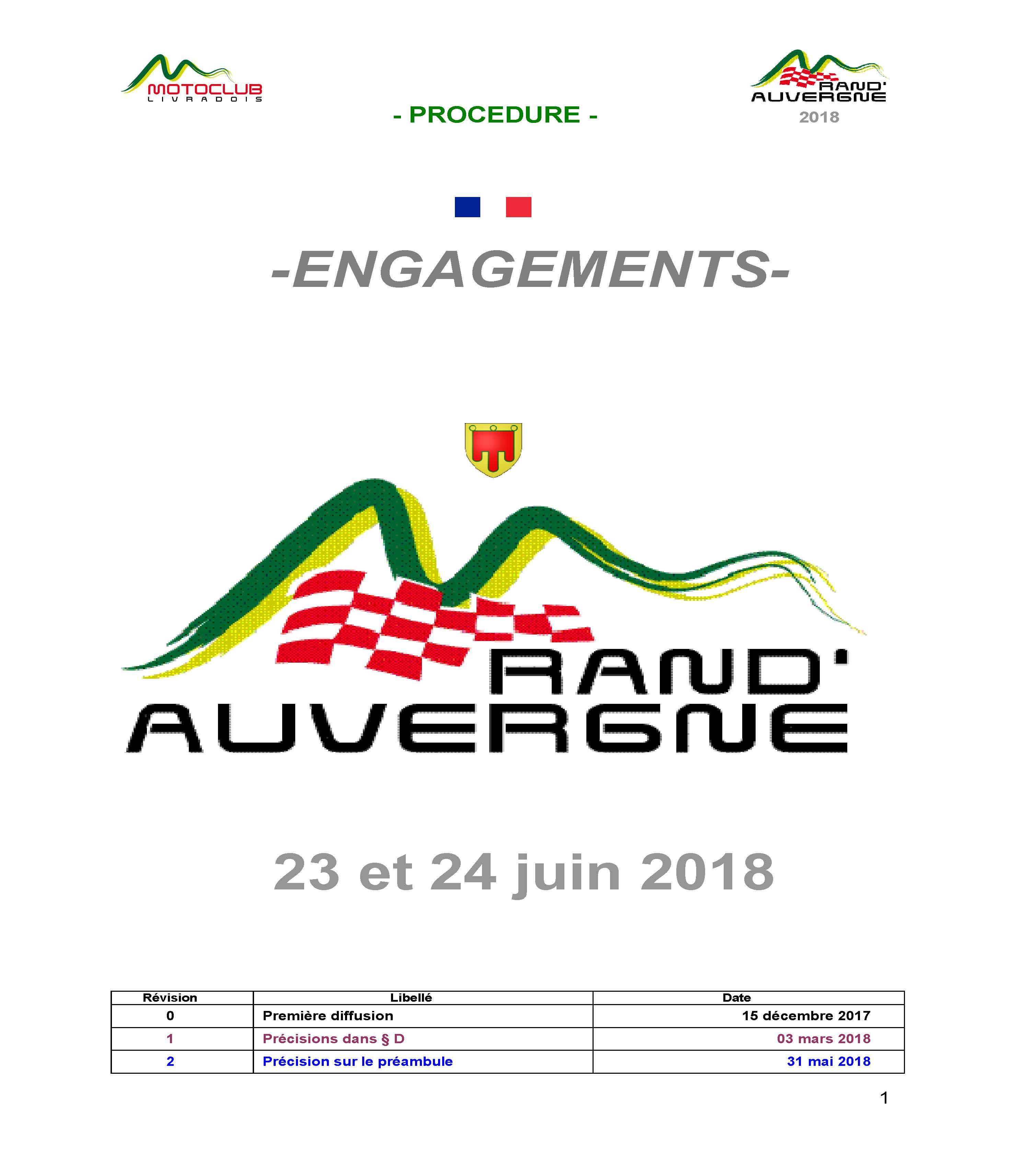 Modalités d’engagement